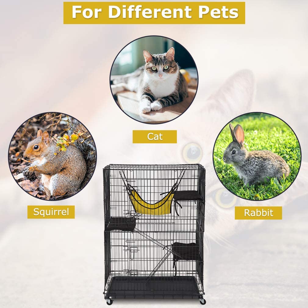 Foto 6 pulgar | Jaula Para Gatos Bestpet, 122 Cm, Caseta Para Gatos Con Accesorios - Venta Internacional.