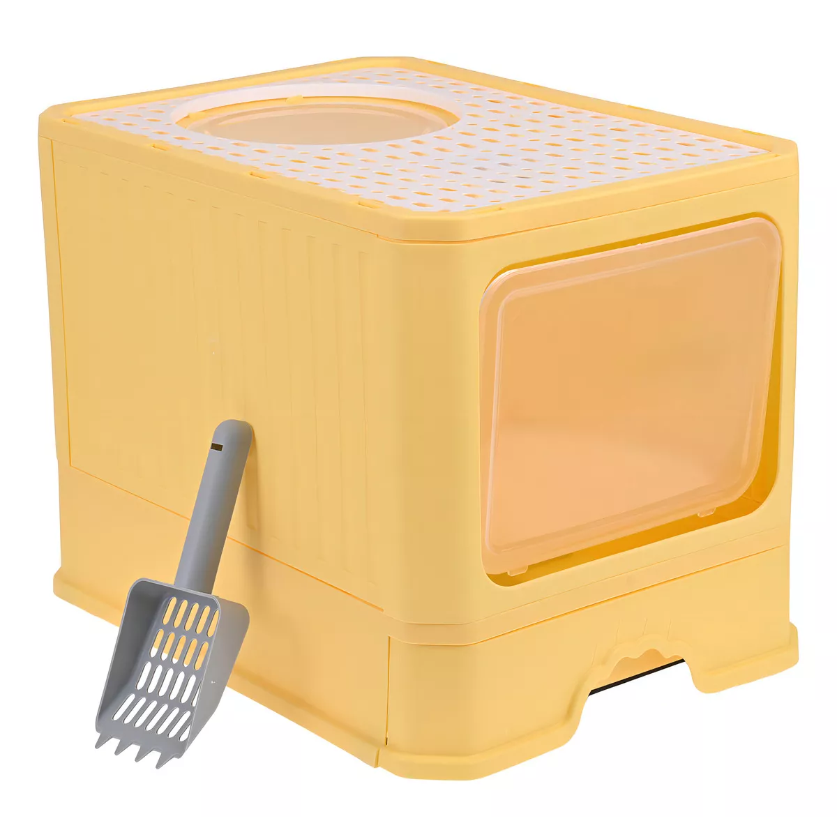 Arenero Bandeja Sanitaria Grande Con Pala Eo Safe Imports Esi-18422 Amarillo