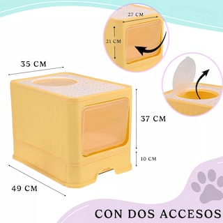 Foto 4 | Arenero Bandeja Sanitaria Grande Con Pala Eo Safe Imports Esi-18422 Amarillo