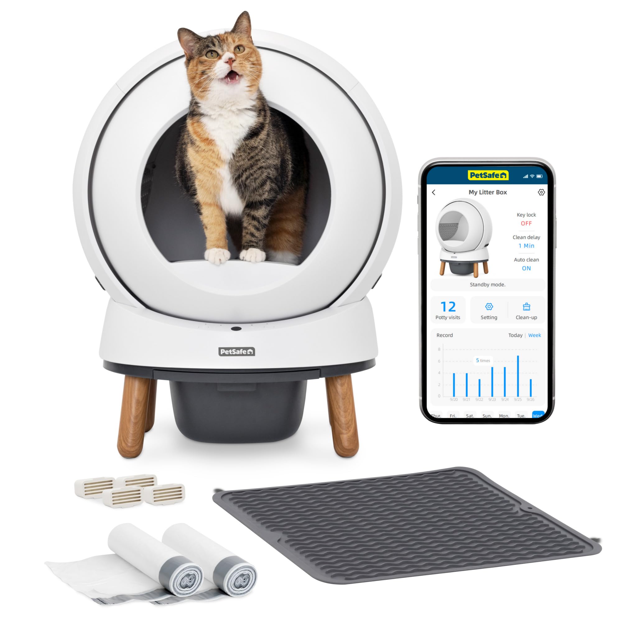 Foto 2 pulgar | Caja De Arena Autolimpiante Petsafe, Paquete Smartspin Sin Cuchara - Venta Internacional.