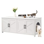 Caja De Arena Para Gatos Vevor Para 2 Gatos Con Habitaciones Dobles - Venta Internacional.