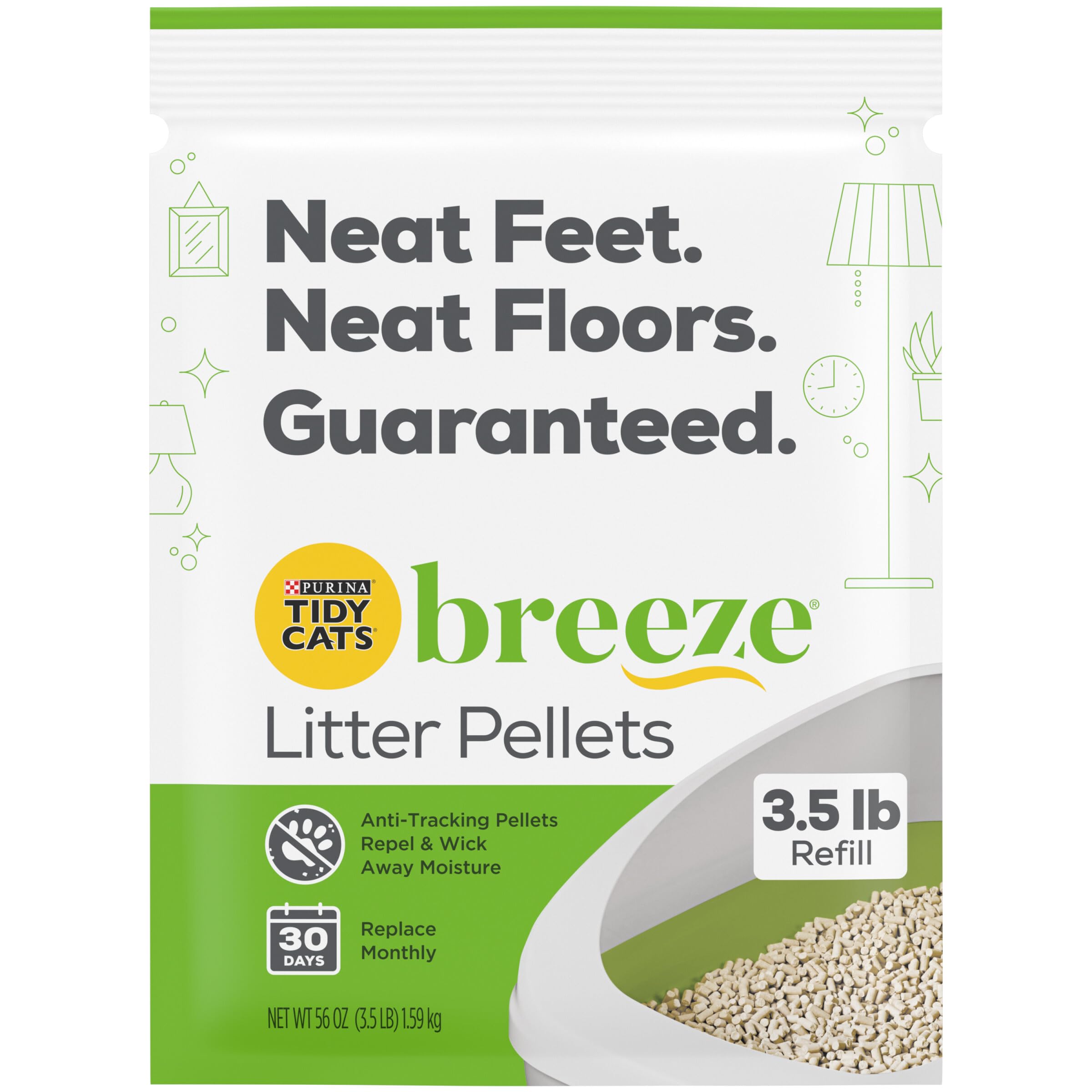 Foto 3 pulgar | Pellets De Arena Para Gatos Tidy Cats Breeze, 1,6 Kg (paquete De 4) - Venta Internacional.