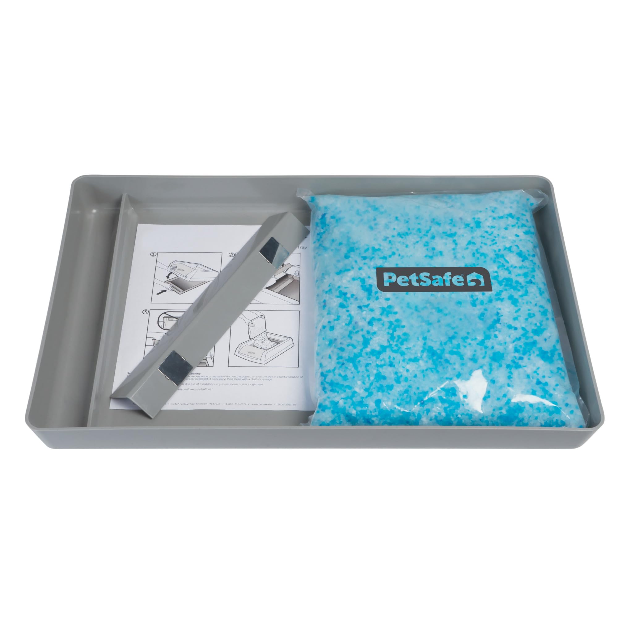 Foto 1 | Bandeja Reutilizable Con Arena De Cristal Para Gatos Petsafe, Sin Cuchara - Venta Internacional.