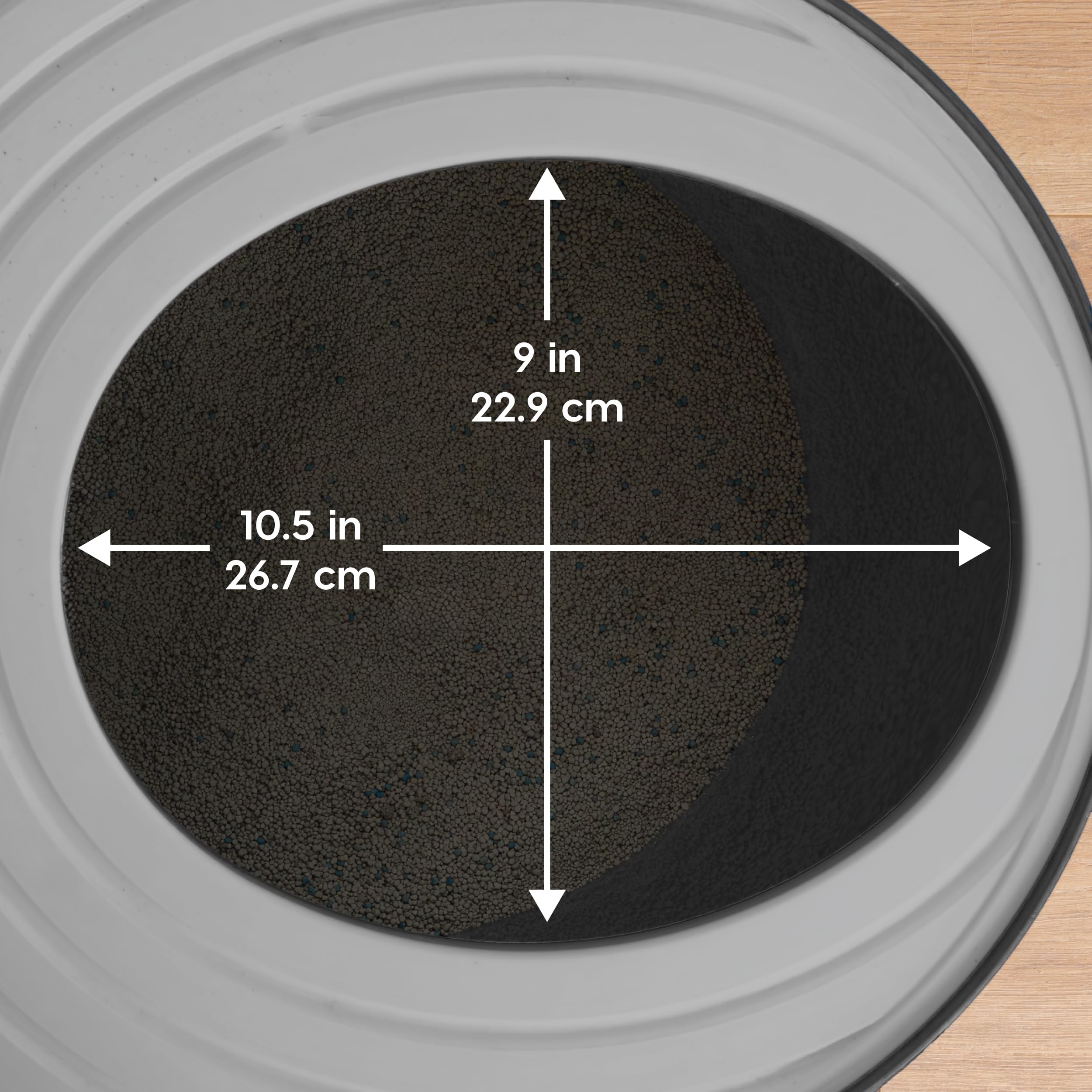 Foto 6 | Caja De Arena Para Gatos Iris Usa, Entrada Superior Con Cuchara, Color Negro Y Gris - Venta Internacional.