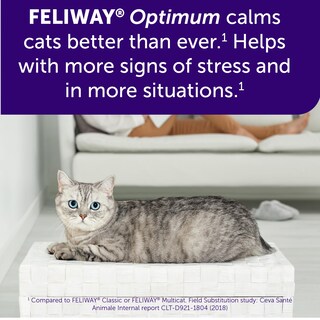 Foto 3 | Recarga Feliway Optimum, Feromonas Calmantes Mejoradas, 30 Días, Paquete De 3 - Venta Internacional.
