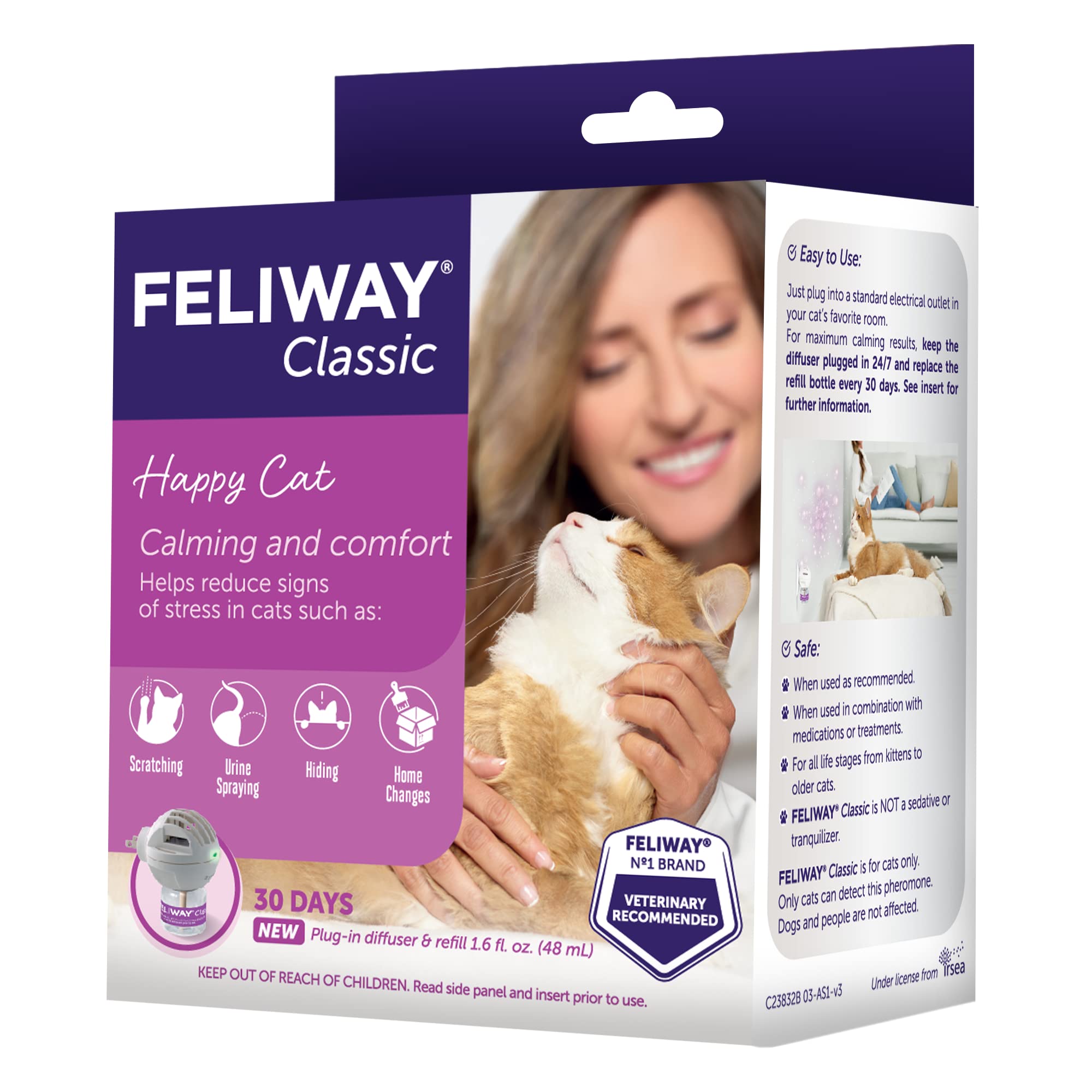 Foto 3 pulgar | Difusor De Feromonas Calmante Para Gatos Feliway Classic, 48 Ml, Kit De Inicio - Venta Internacional.