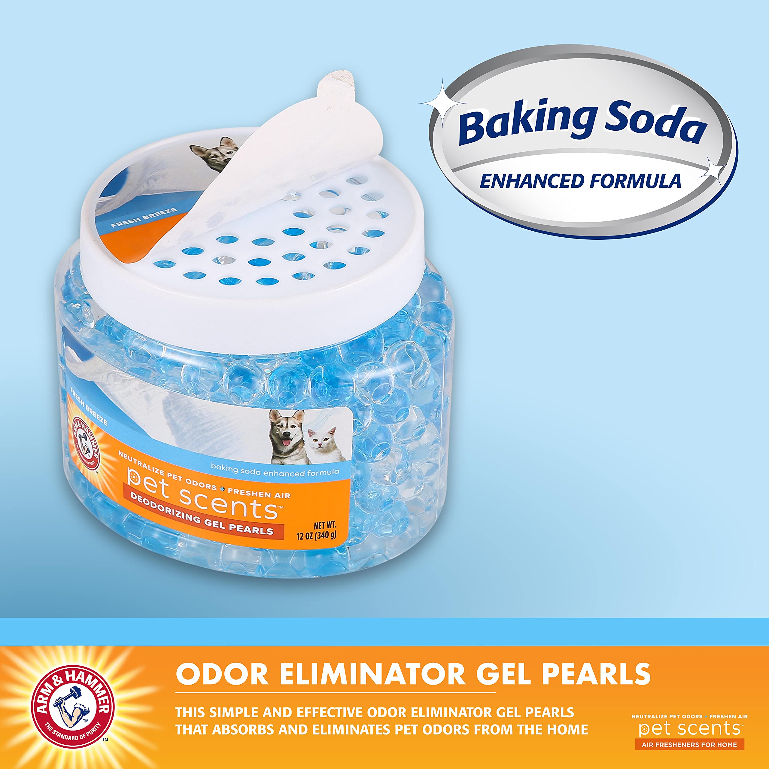 Foto 3 pulgar | Perlas De Gel Desodorizantes Arm & Hammer Fresh Breeze 355 Ml - Venta Internacional.