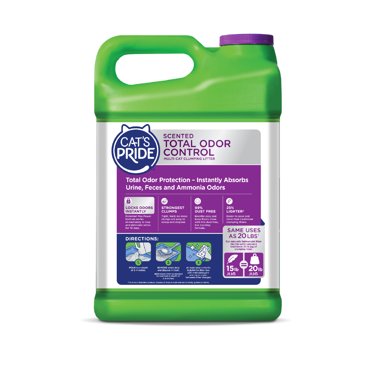 Foto 3 pulgar | Arena para Gato Cats Pride Total Control de Olores 15lb