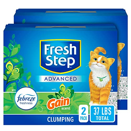 Foto 2 pulgar | Arena Para Gatos Fresh Step Advanced Clumping Gain Scent, 17 Kg, Paquete De 2 - Venta Internacional.