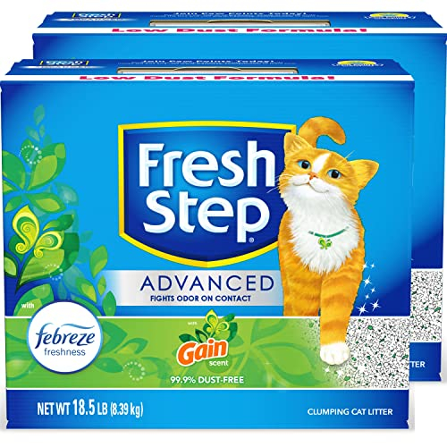 Foto 3 pulgar | Arena Para Gatos Fresh Step Advanced Clumping Gain Scent, 17 Kg, Paquete De 2 - Venta Internacional.