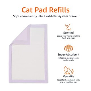 Foto 4 | Almohadillas Para Gatos Amazon Basics Para Caja De Arena Fresh Scent 40 - Venta Internacional.