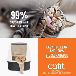 Foto 4 | Arena Para Gatos Catit Go Natural Con Cáscara De Guisante, 5,6 Kg, Color Lavanda - Venta Internacional.