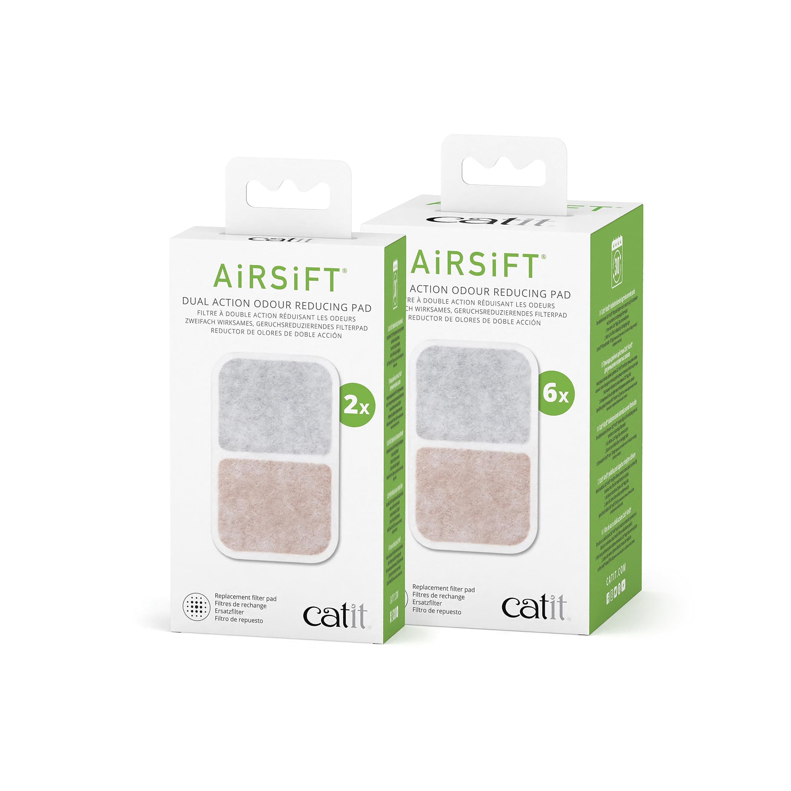 Foto 6 pulgar | Almohadilla Purificadora De Aire Catit Airsift Dual Action, Paquete De 2 Unidades Para Gatos - Venta Internacional.