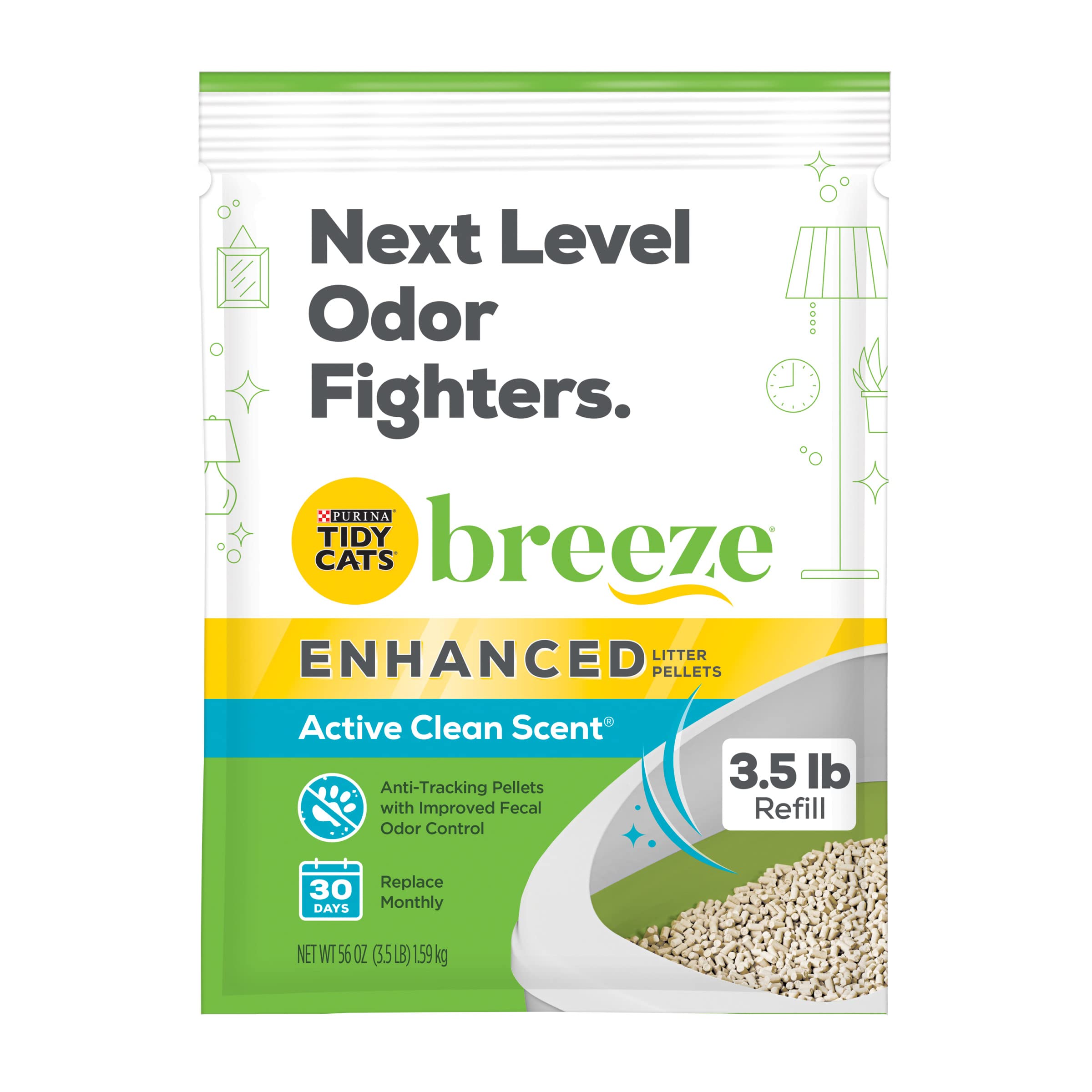 Foto 2 pulgar | Recambio Purina Tidy Cats Breeze De Litter Pellets, 1,6 Kg (paquete De 6) - Venta Internacional.