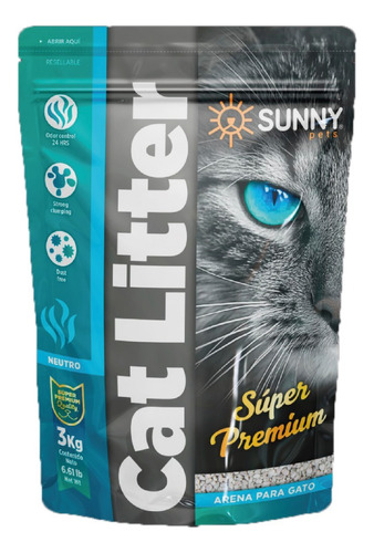 Arena para Gatos Sunny 3 kg