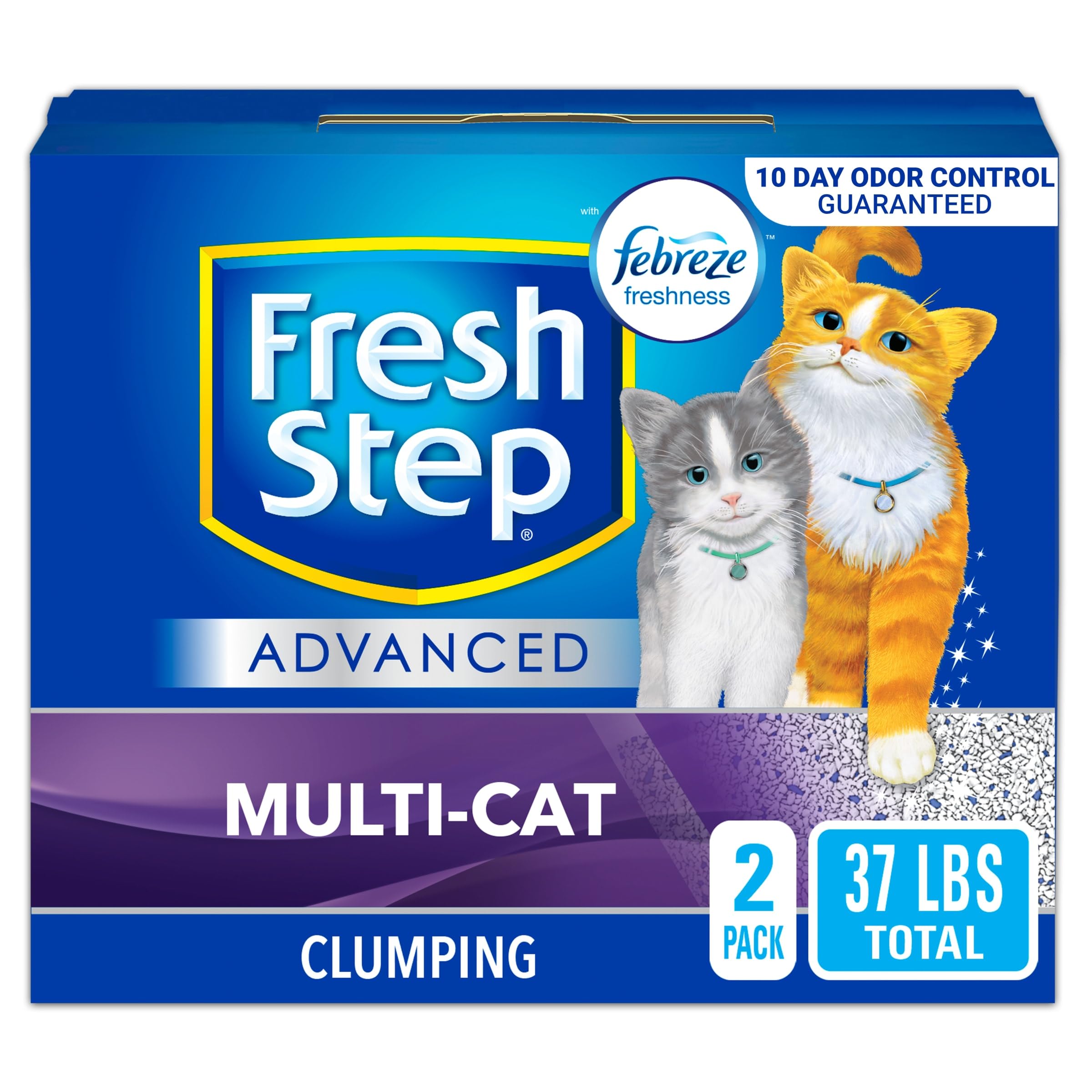 Foto 2 pulgar | Arena Para Gatos Fresh Step Advanced Multi-cat De 16,78 Kg (2 X 8,39 Kg) - Venta Internacional.