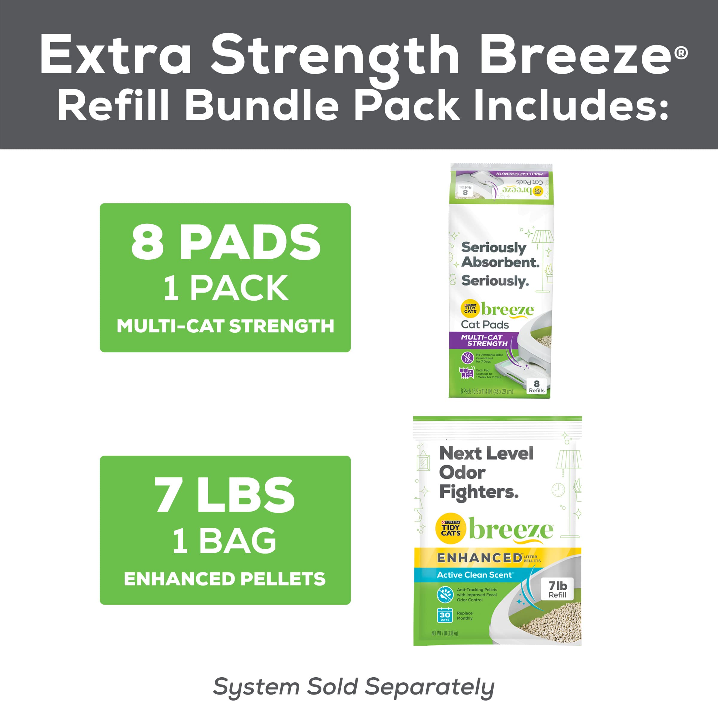 Foto 4 pulgar | Paquete De Recarga De Arena Para Gatos Purina Tidy Cats Breeze Extra Strength - Venta Internacional.