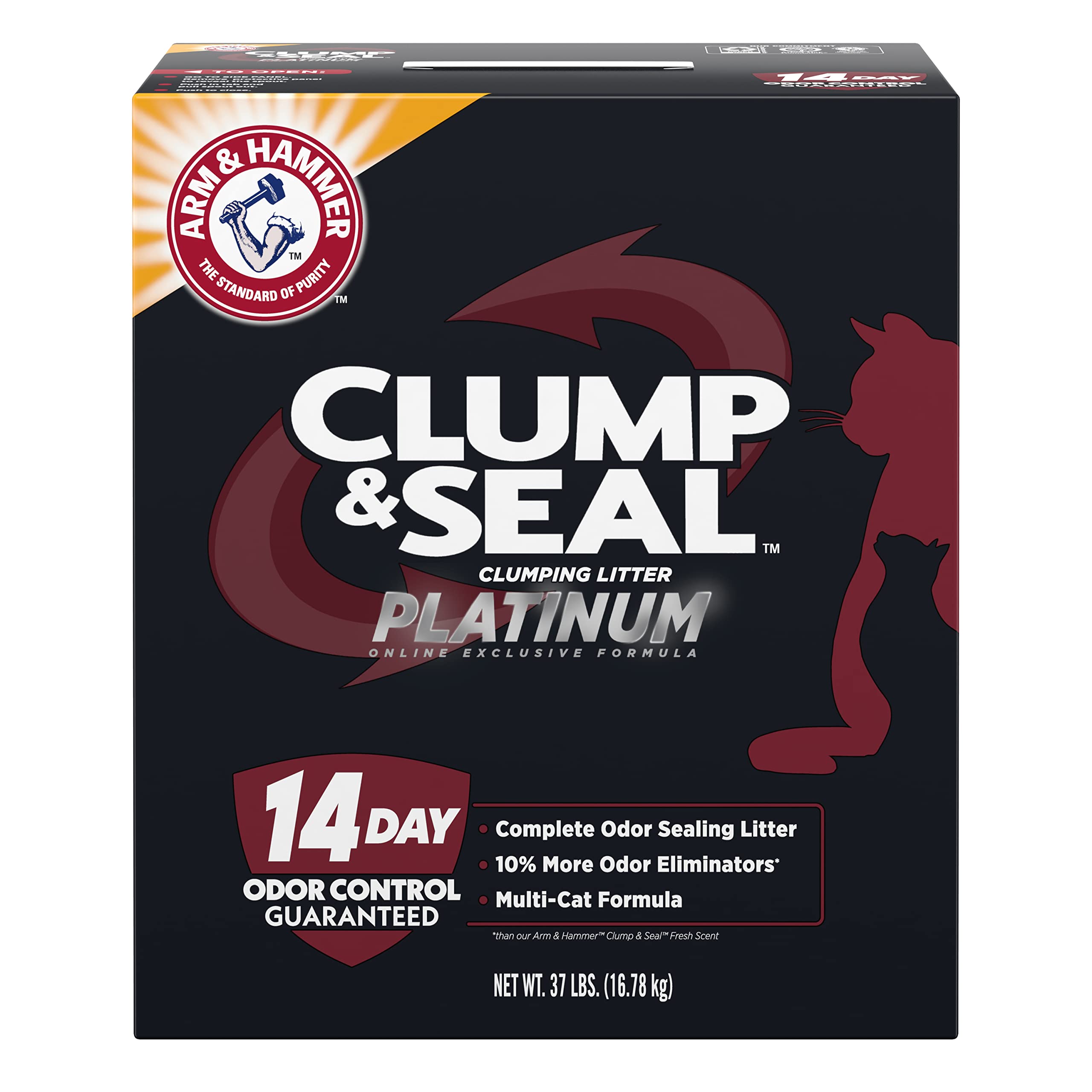 Foto 2 pulgar | Arena Para Gatos Arm & Hammer Clump & Seal Platinum, 16,78 Kg - Venta Internacional.