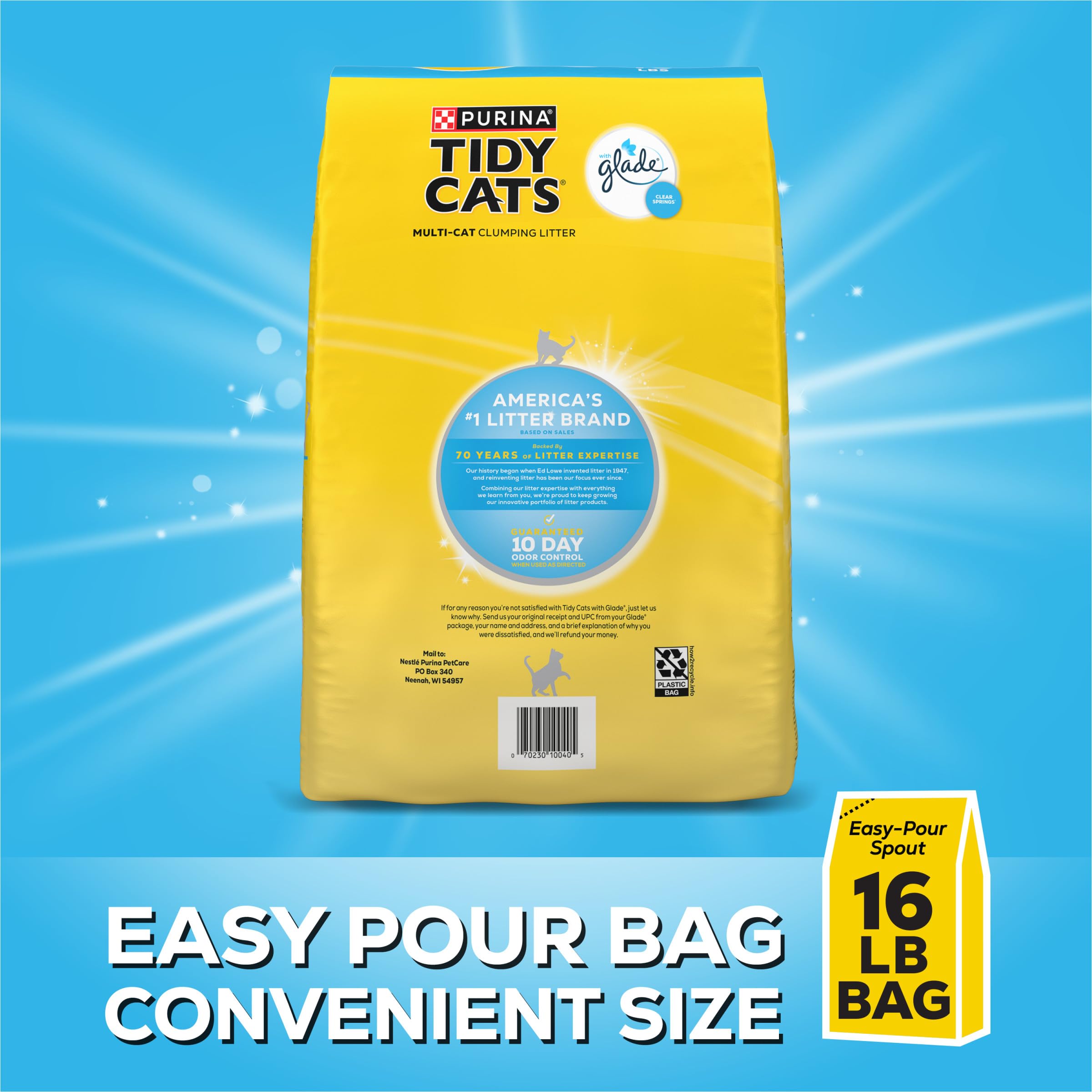 Foto 6 pulgar | Arena Para Gatos Tidy Cats Clumping Multicat, 7,26 Kg, Con Aroma A Glade - Venta Internacional.