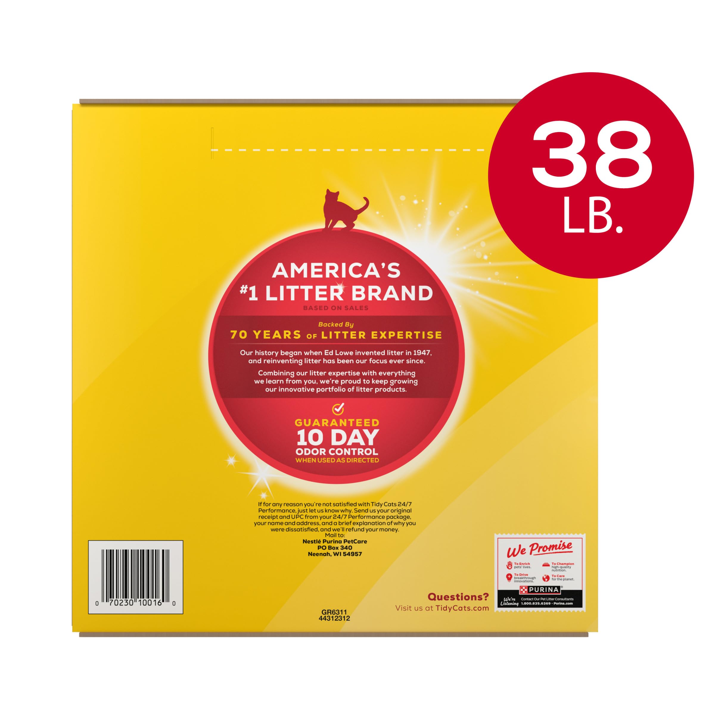 Foto 6 pulgar | Arena Para Gatos Tidy Cats Clumping 24/7 Performance, 17,24 Kg - Venta Internacional.