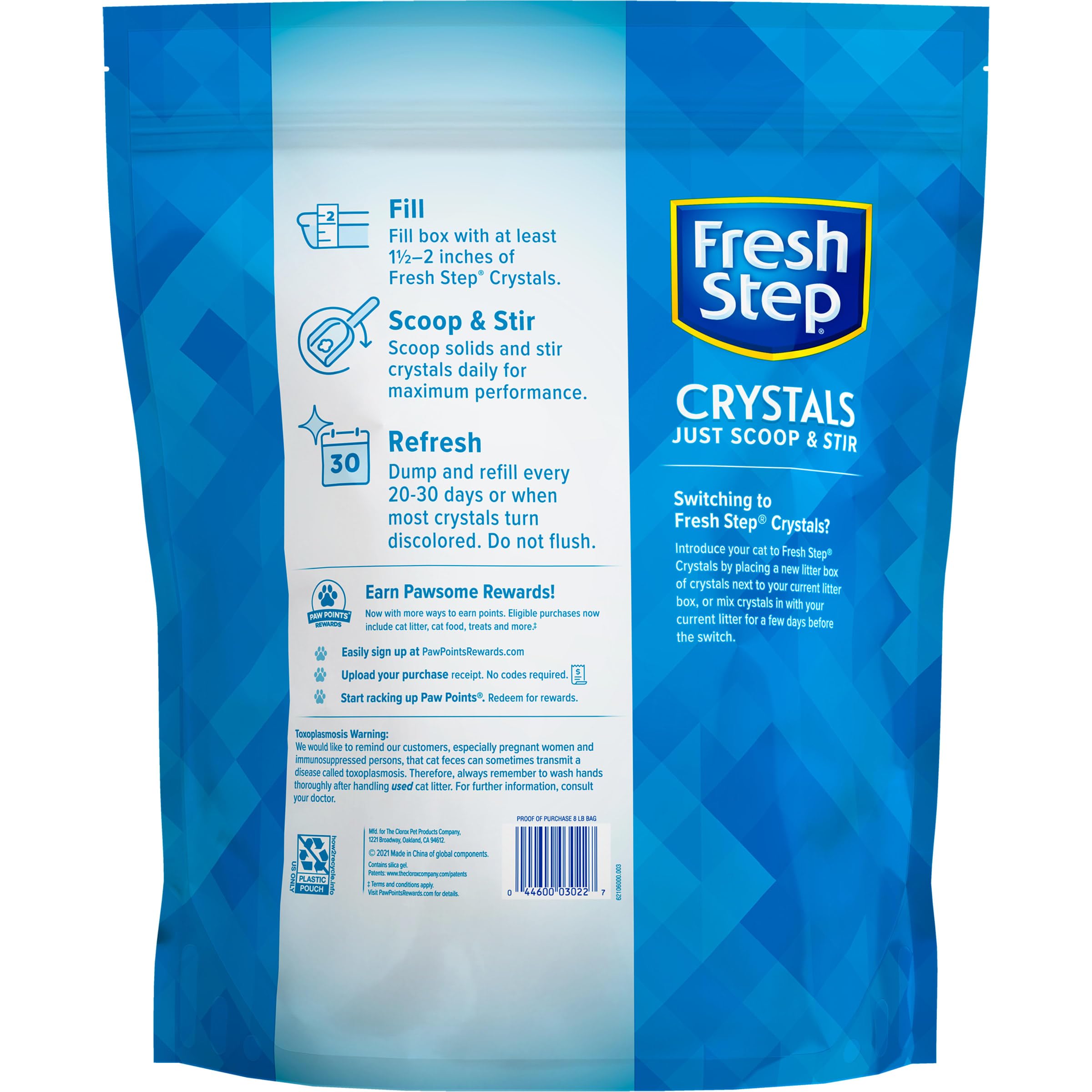Foto 7 pulgar | Arena Para Gatos Fresh Step Crystals Perfumada, 3,6 Kg, Paquete De 2 - Venta Internacional.