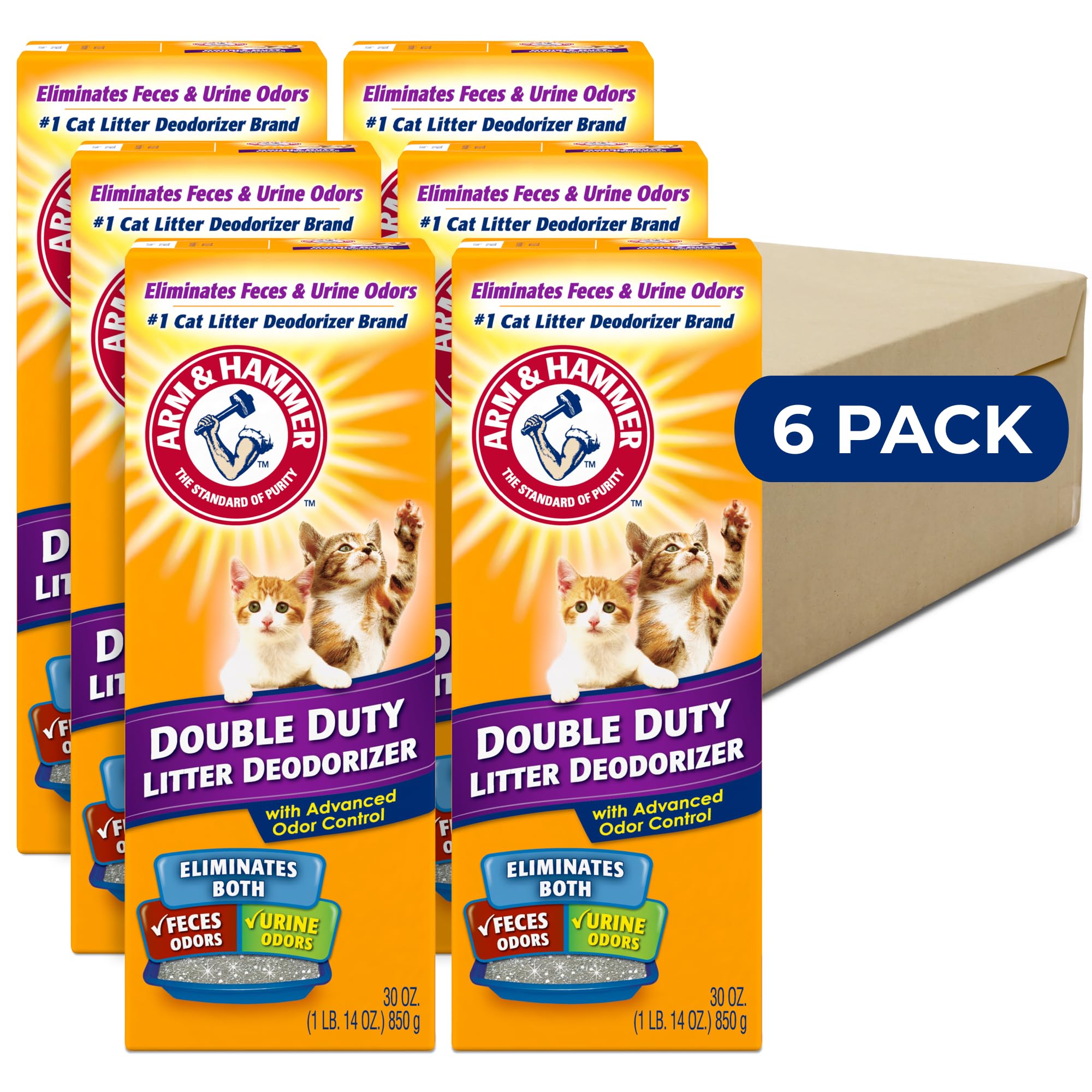 Foto 2 pulgar | Desodorizante Para Gatos Arm & Hammer, Doble Uso, 900 Ml, Paquete De 6 - Venta Internacional.