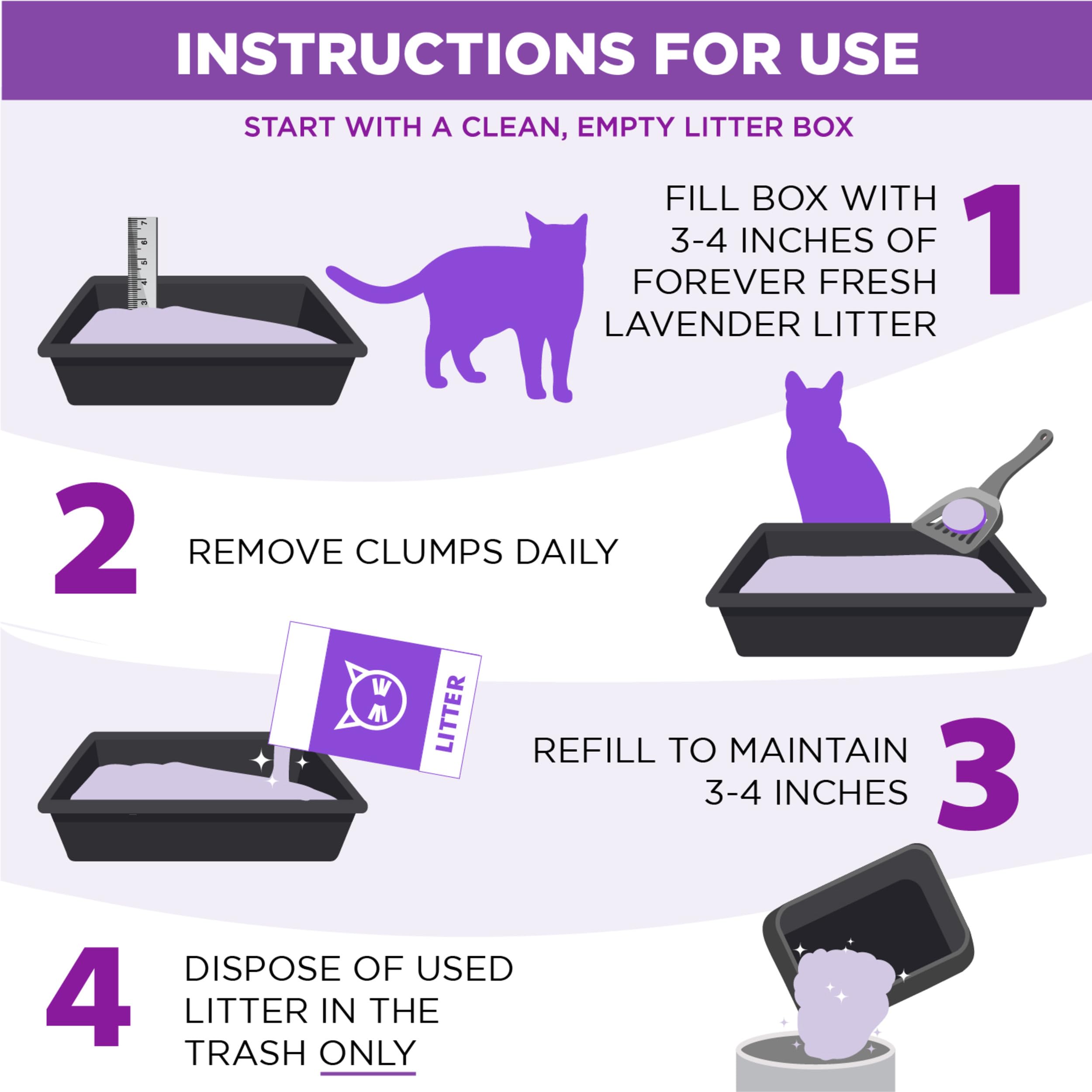 Foto 6 pulgar | Arena Para Gatos Arm & Hammer Forever Fresh Lavender, 8,16 Kg - Venta Internacional.