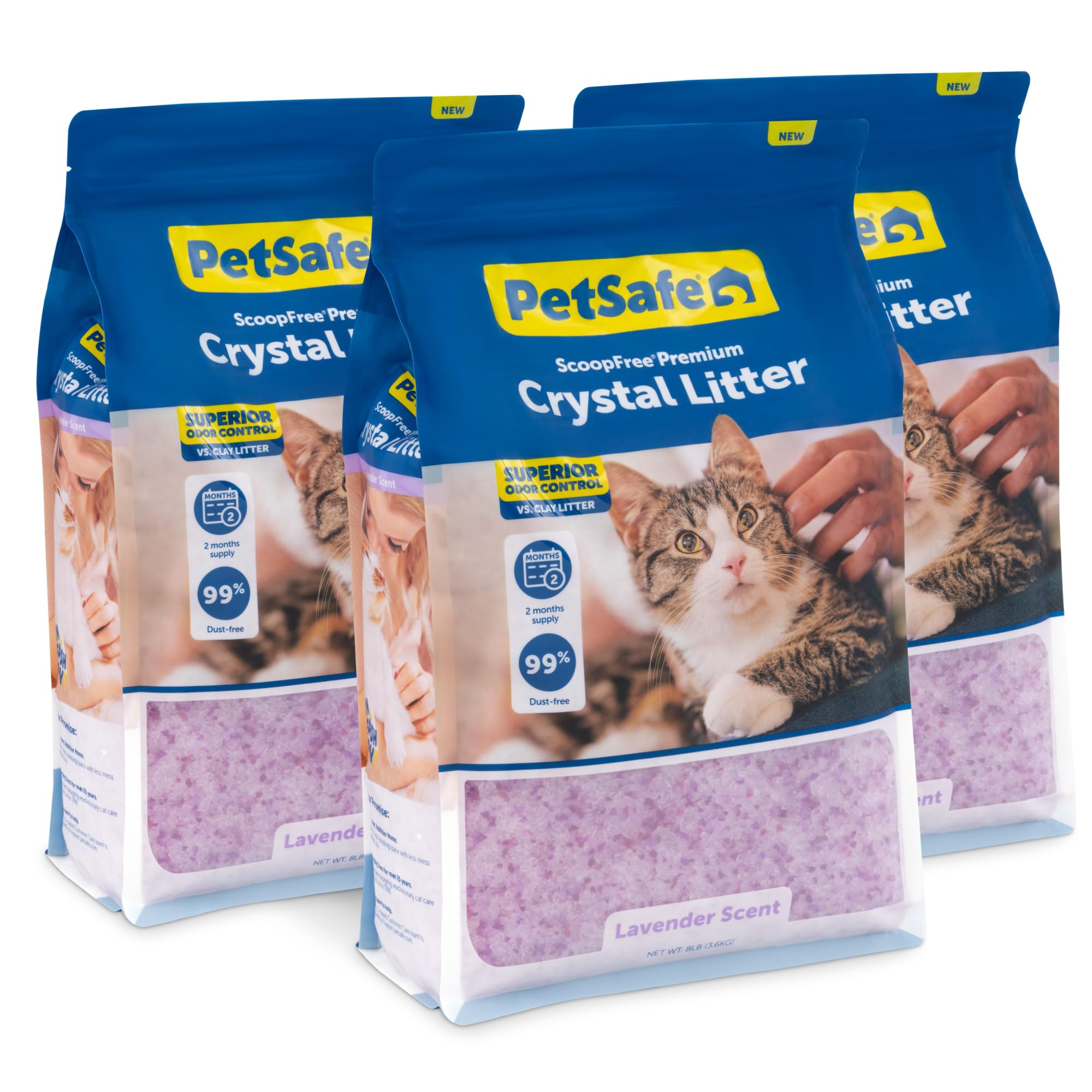 Foto 2 pulgar | Arena Para Gatos Petsafe, Sin Cuchara, De Cristal De Primera Calidad, Bolsas De 3 X 3,6 Kg - Venta Internacional.