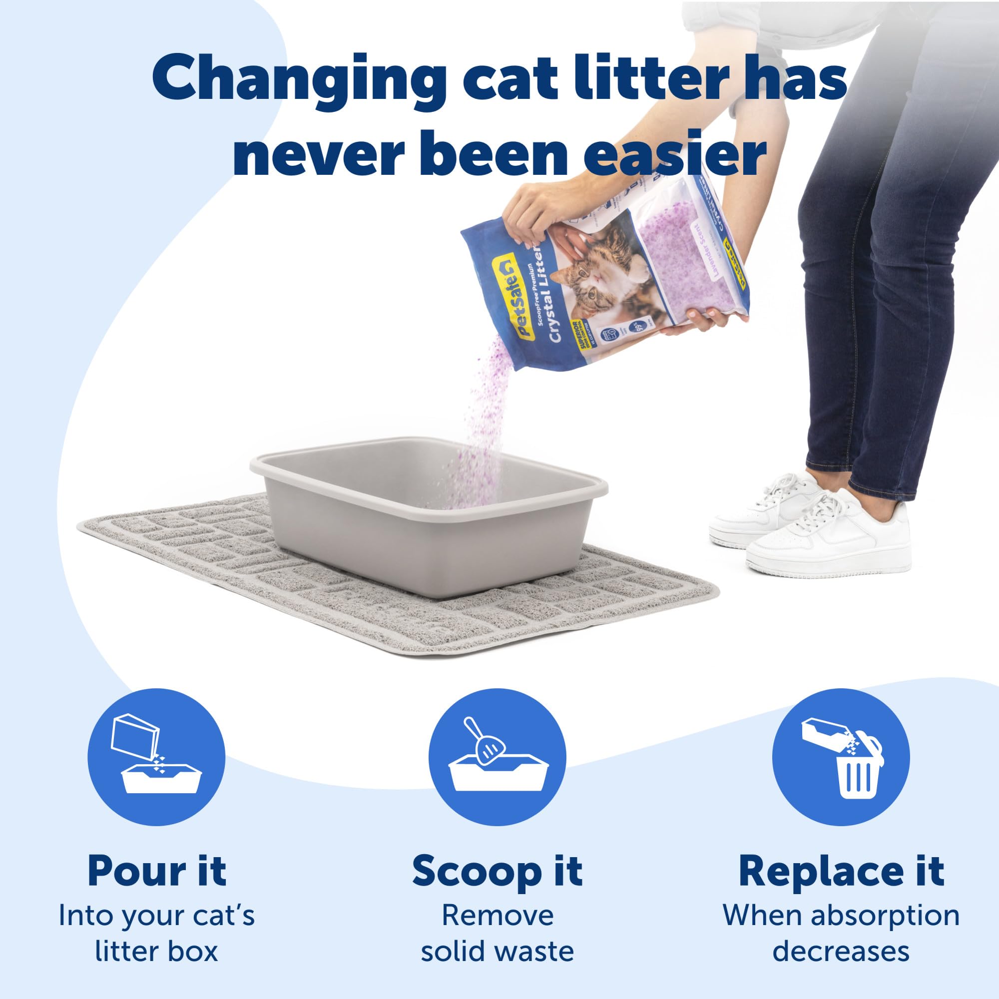 Foto 4 | Arena Para Gatos Petsafe, Sin Cuchara, De Cristal De Primera Calidad, Bolsas De 3 X 3,6 Kg - Venta Internacional.