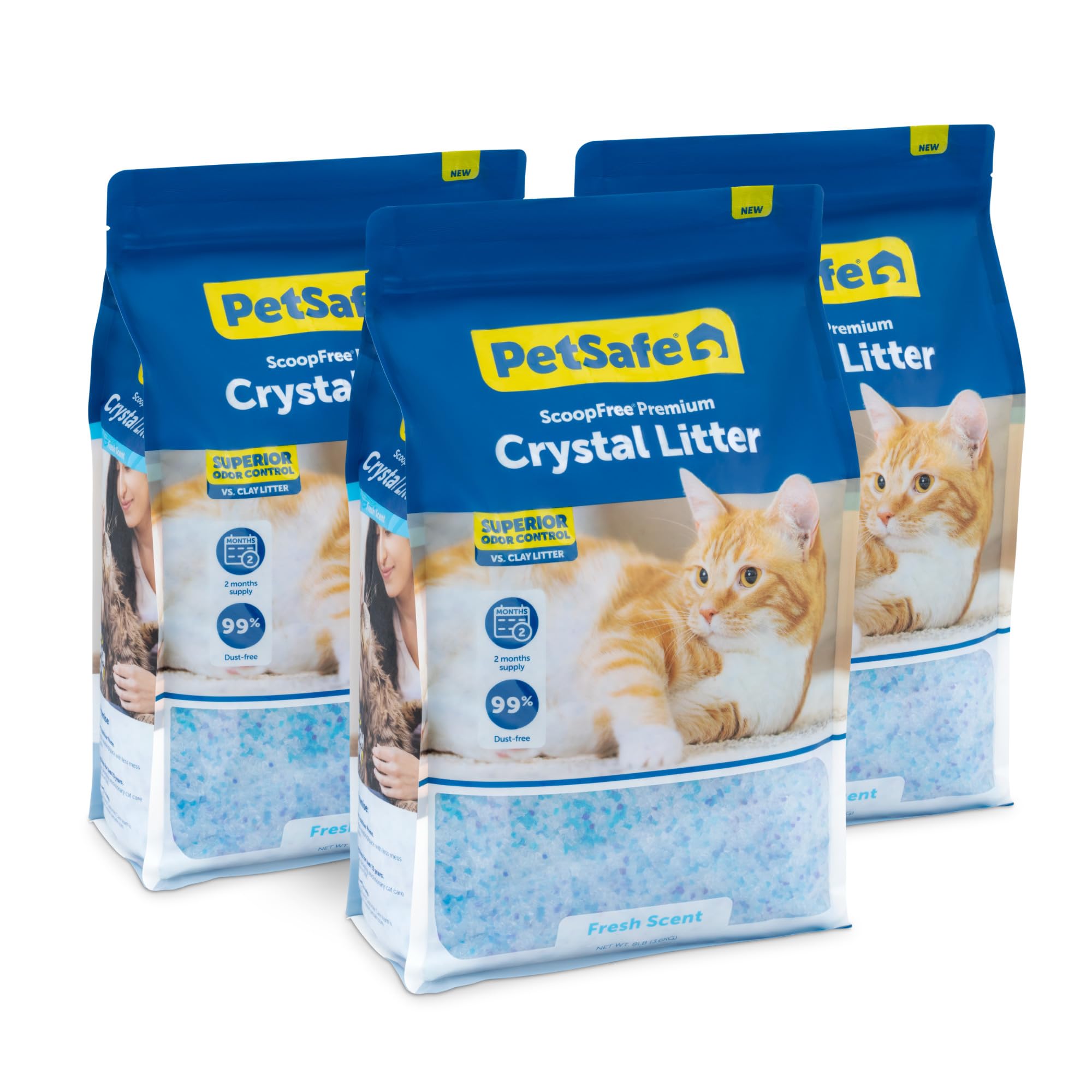 Foto 2 pulgar | Arena Para Gatos Petsafe, Sin Cuchara, Cristal De Primera Calidad, 3 X 3,6 Kg - Venta Internacional.