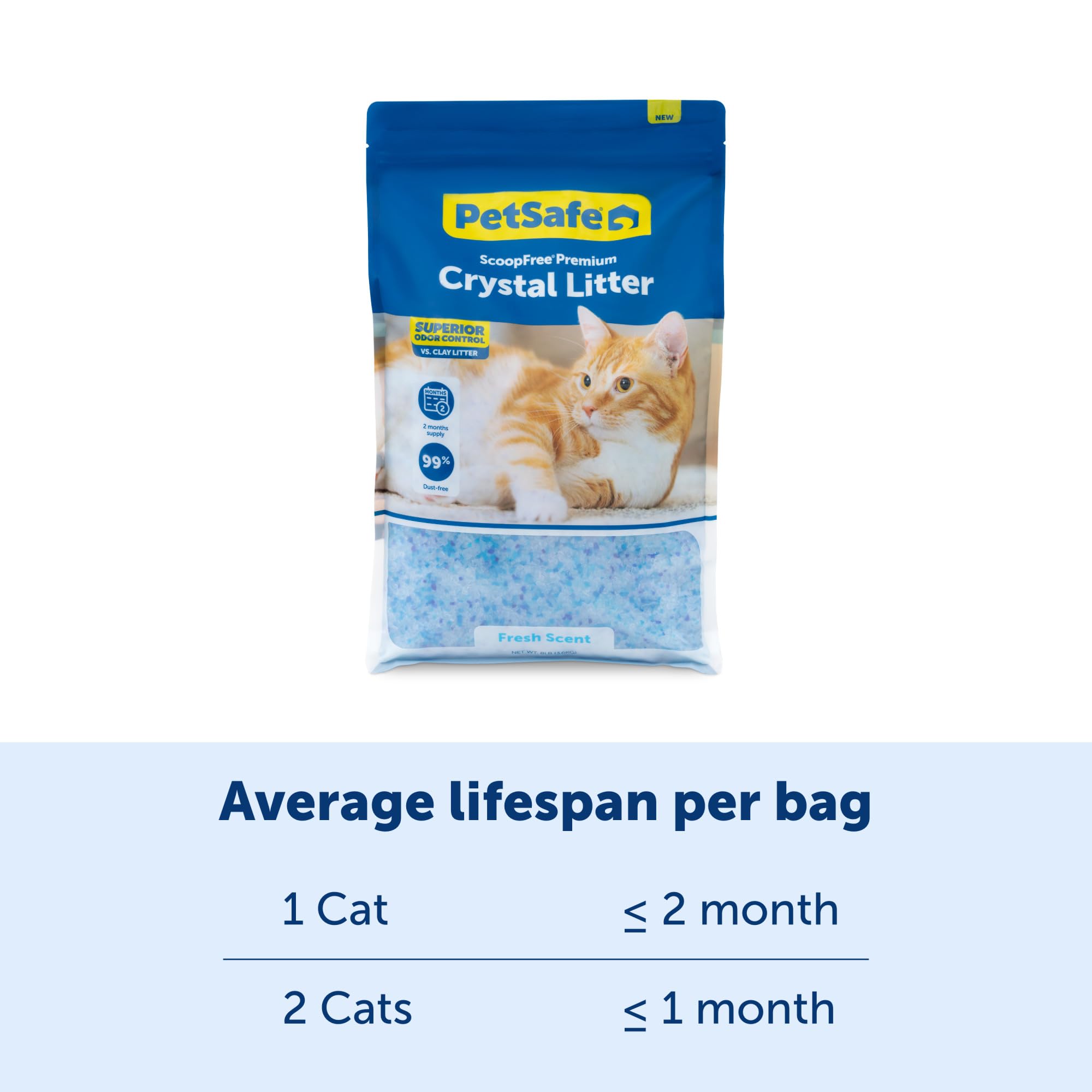 Foto 6 pulgar | Arena Para Gatos Petsafe, Sin Cuchara, Cristal De Primera Calidad, 3 X 3,6 Kg - Venta Internacional.