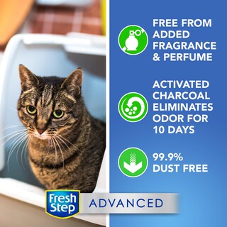 Foto 5 | Arena Para Gatos Fresh Step Advanced, Simplemente Sin Perfume, 8,4 Kg - Venta Internacional.