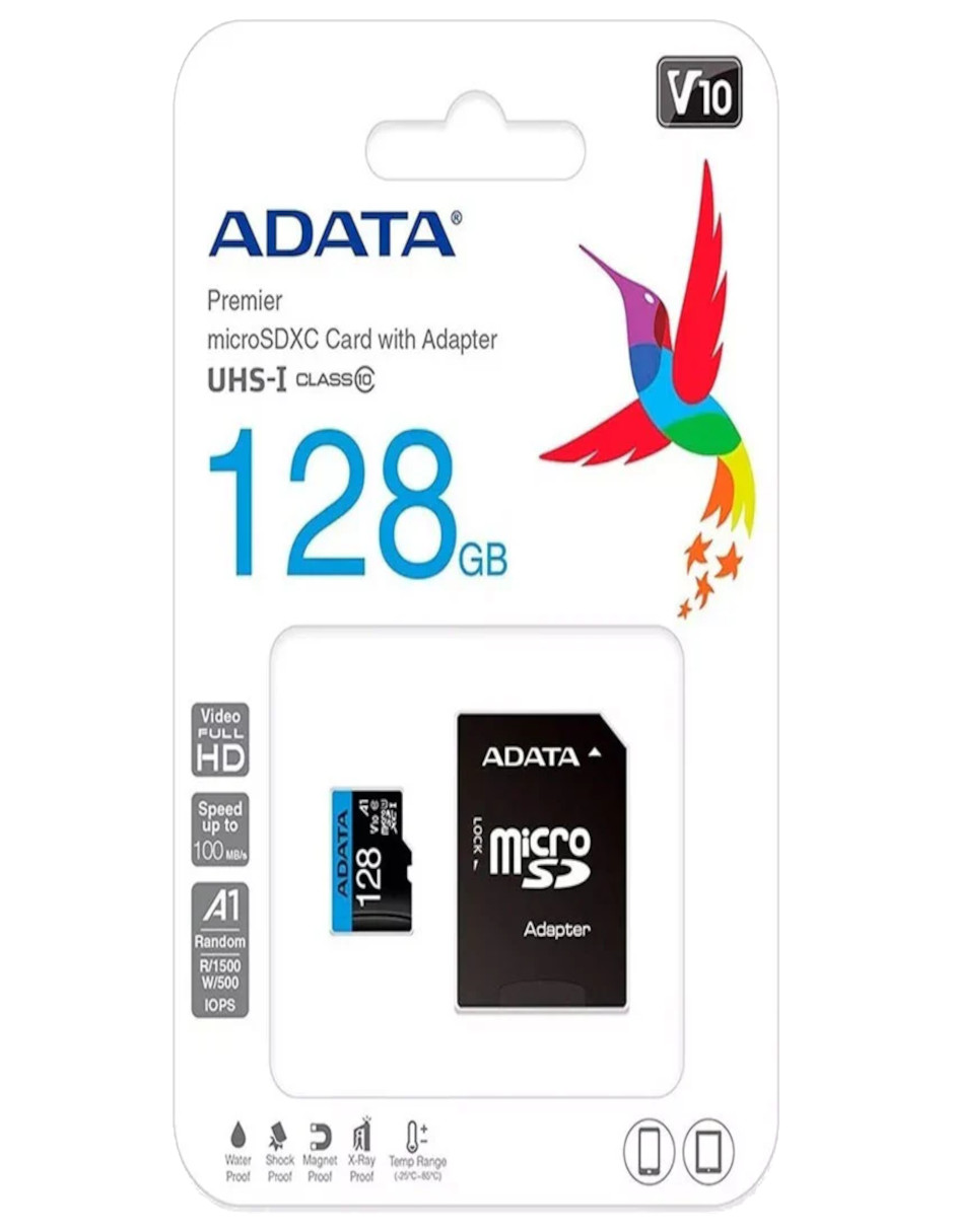 Foto 5 pulgar | Tarjeta De Memoria Adata Con Adaptador Sd 128gb + Gratis Termo Güish De Regalo