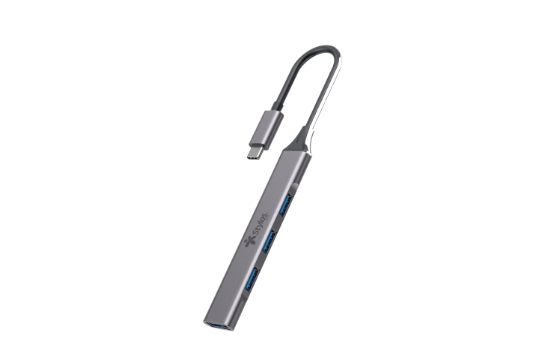 Foto 5 pulgar | Stylos Hub Usb-c - Usb-a 2.0, Usb-a 3.1, 480 Mbit/s Gris Oscuro