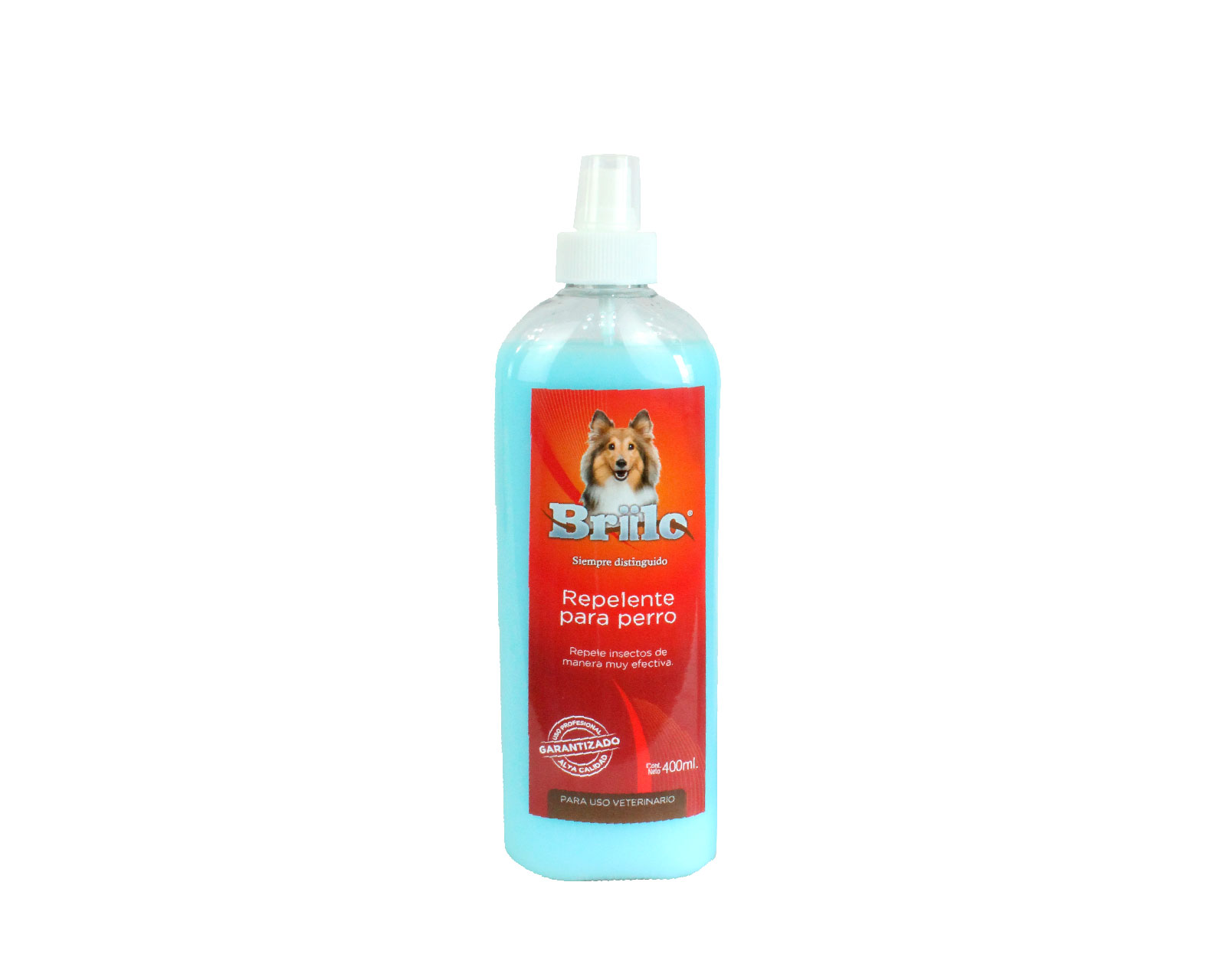 Repelente de Insectos para Mascotas Briilo de 400 ml Líquido color Azul