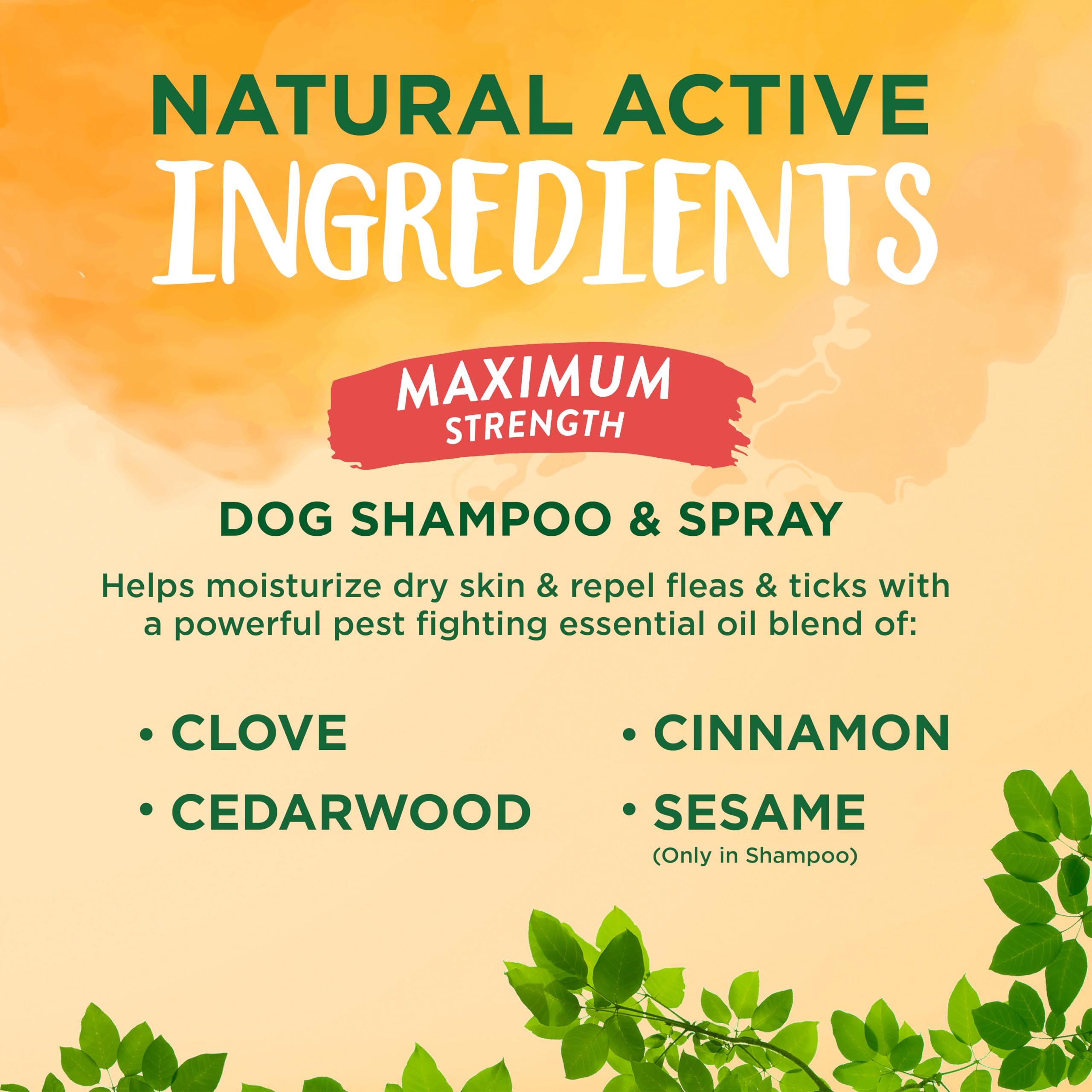Foto 5 pulgar | Champú Y Spray De Ropa De Cama Flea & Tick Max Strength Para Perros - Venta Internacional.