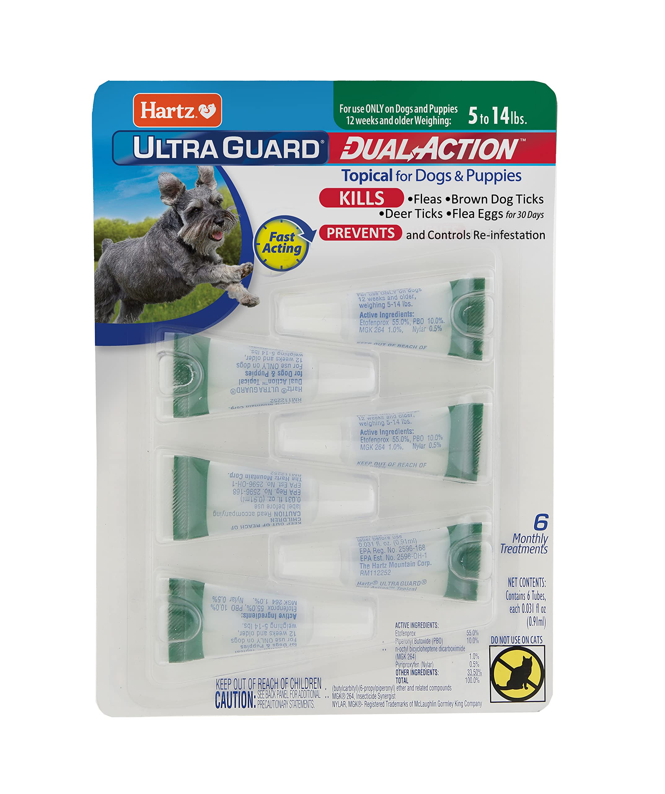 Foto 2 pulgar | Tratamiento Tópico Para Perros Hartz Ultraguard Para Pulgas Y Garrapatas, 6 Meses - Venta Internacional.