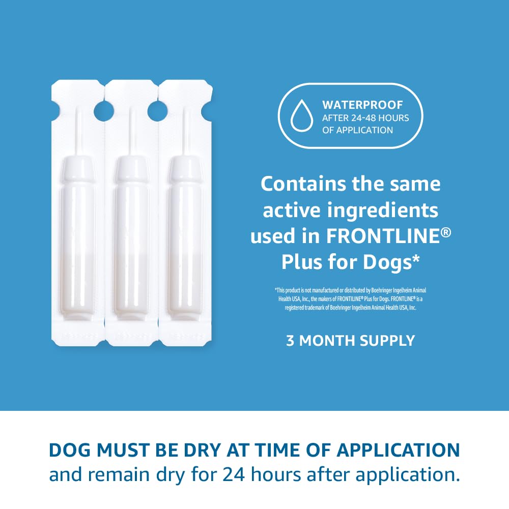 Foto 4 pulgar | Tratamiento Tópico Contra Pulgas Y Garrapatas Para Perros Medianos Amazon Basics - Venta Internacional.
