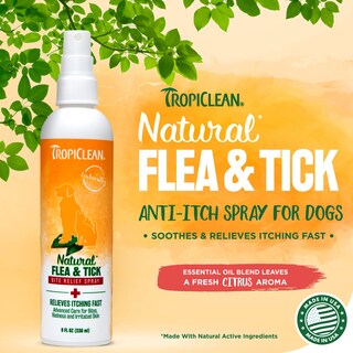 Foto 2 | Spray Para Aliviar Las Picaduras De Pulgas Y Garrapatas Tropiclean, 240 Ml, Para Perros - Venta Internacional.