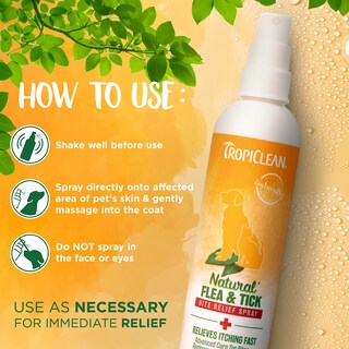 Foto 5 | Spray Para Aliviar Las Picaduras De Pulgas Y Garrapatas Tropiclean, 240 Ml, Para Perros - Venta Internacional.
