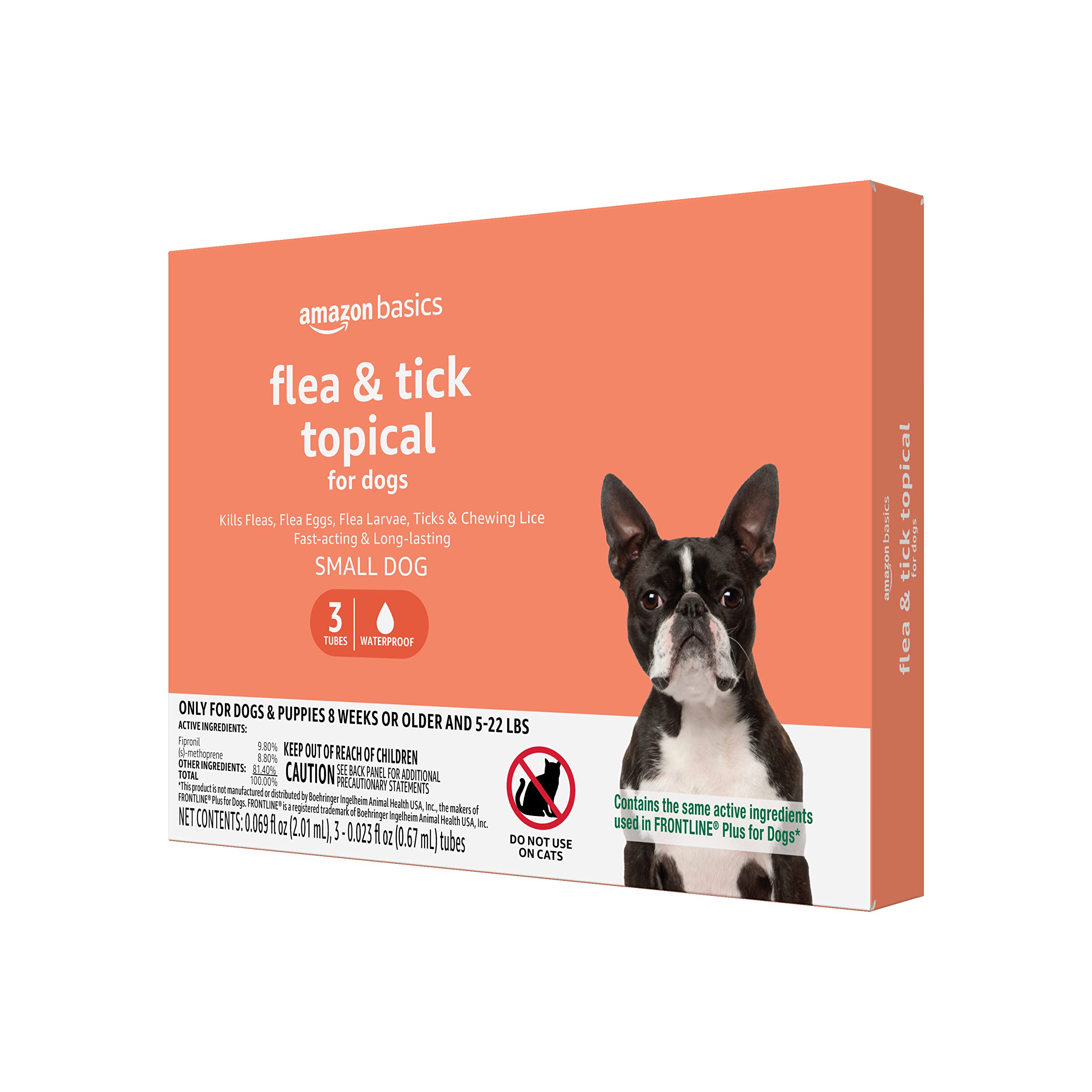 Foto 2 pulgar | Tratamiento Tópico Contra Pulgas Y Garrapatas Amazon Basics Para Perros Pequeños - Venta Internacional.