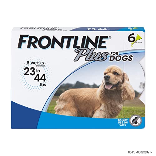 Foto 2 pulgar | Tratamiento Antipulgas Y Garrapatas Frontline Plus Para Perros, Tamaño Mediano - Venta Internacional.