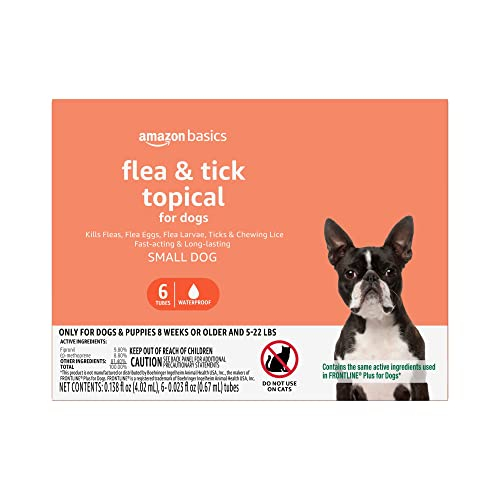 Tratamiento Tópico Contra Pulgas Y Garrapatas Amazon Basics Para Perros Pequeños - Venta Internacional.