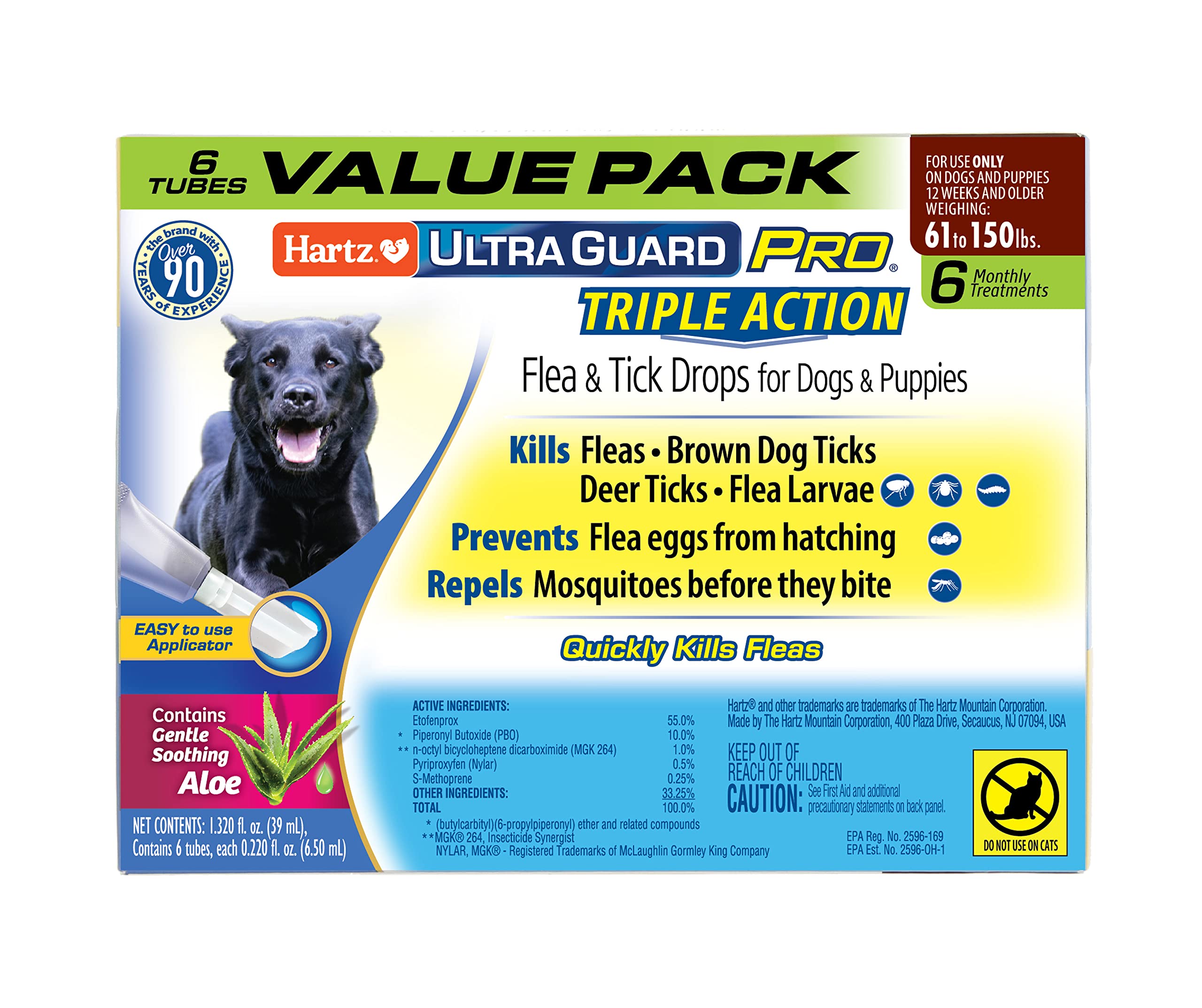 Prevención De Pulgas Y Garrapatas Hartz Ultraguard Pro Para Perros De 61 A 150 Libras - Venta Internacional.