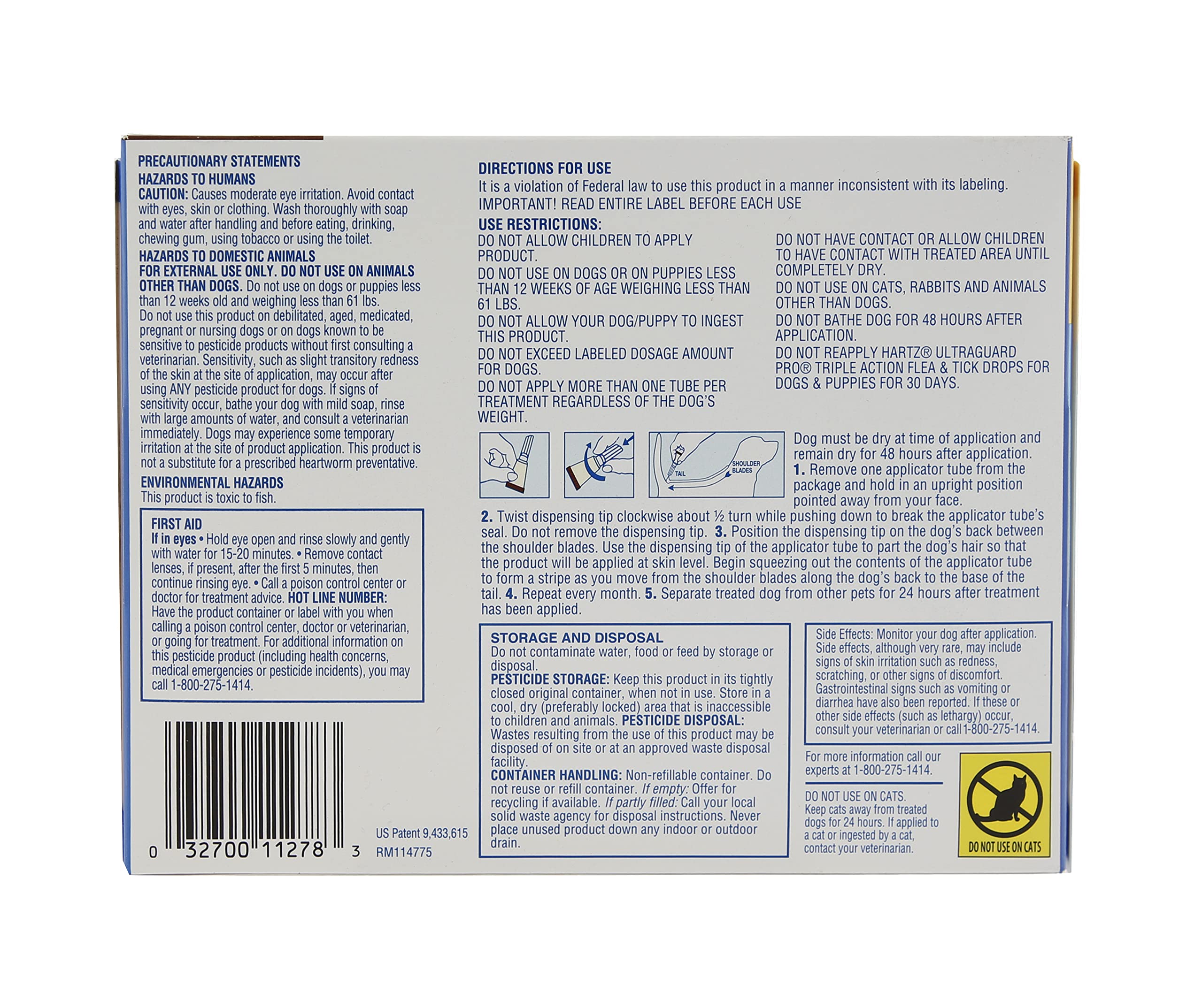 Foto 2 | Prevención De Pulgas Y Garrapatas Hartz Ultraguard Pro Para Perros De 61 A 150 Libras - Venta Internacional.
