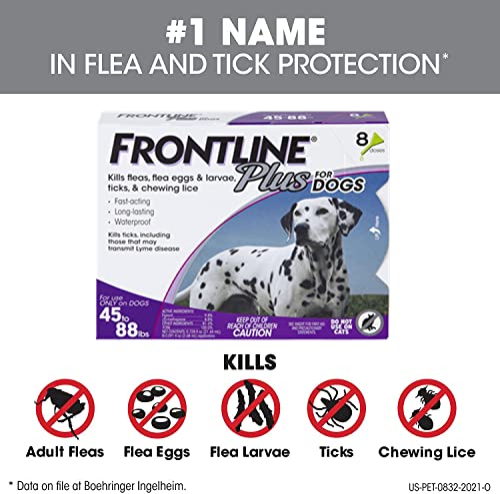 Foto 3 pulgar | Tratamiento Contra Pulgas Y Garrapatas Frontline Plus Para Perros Grandes - Venta Internacional.