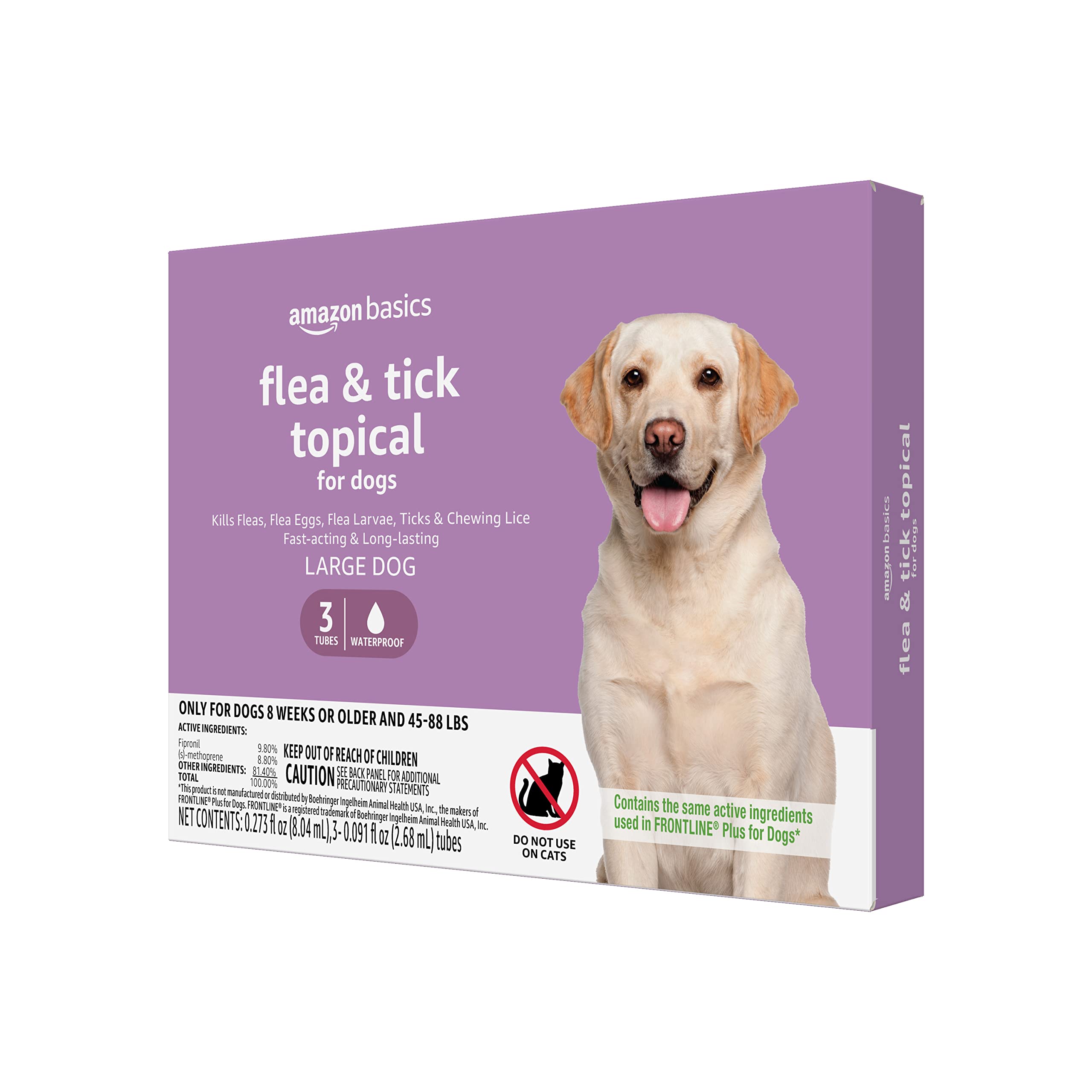 Foto 1 | Tratamiento Tópico Para Pulgas Y Garrapatas Amazon Basics Para Perros Grandes - Venta Internacional.