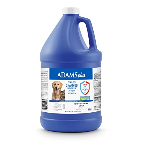 Champú Adams Plus Para Pulgas Y Garrapatas Con Precor Para Mascotas, 1 Galón - Venta Internacional.