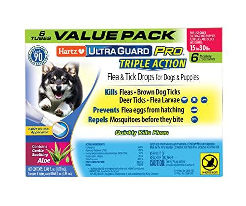 Foto 2 pulgar | Prevención De Pulgas Y Garrapatas Hartz Ultraguard Pro Para Perros De 15 A 30 Libras - Venta Internacional.