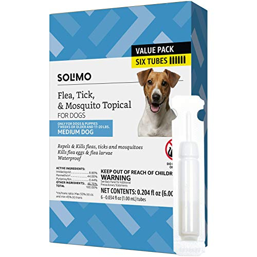 Prevención Tópica Contra Pulgas, Garrapatas Y Mosquitos Para Perros Solimo - Venta Internacional.